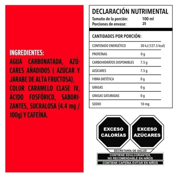 Refresco Coca-Cola 2.5 L Retornable