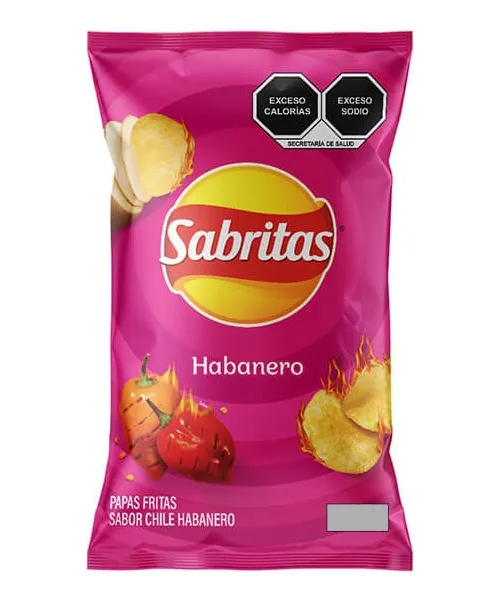Papas Sabritas Habanero Rosa 42g
