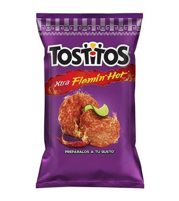 Botana Tostitos Xtra Flamin' Hot sabor queso chile y limón 62 g